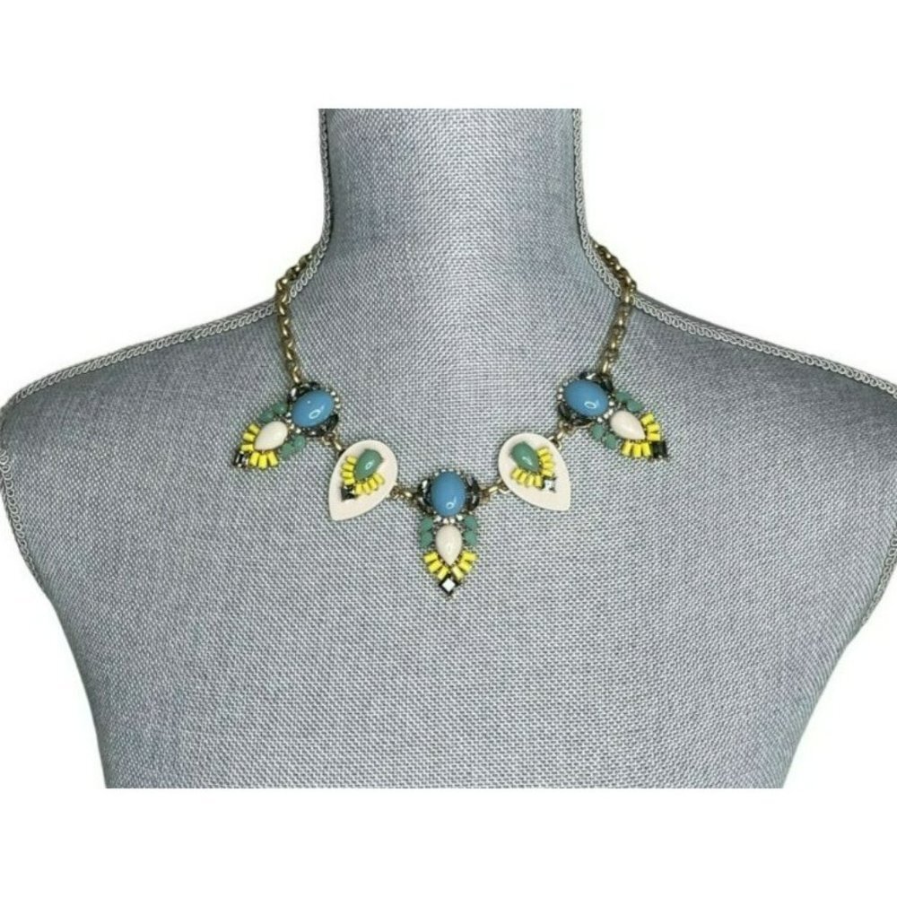 J.Crew Bib Style Statement Necklace Mixed Stone. 💖HP💖